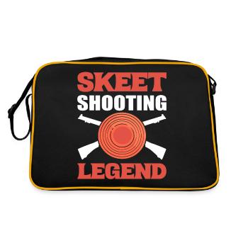 Skeet Shooting Legend Skeet Shooter Record Disc - Sac Retro - noir/or - Dos