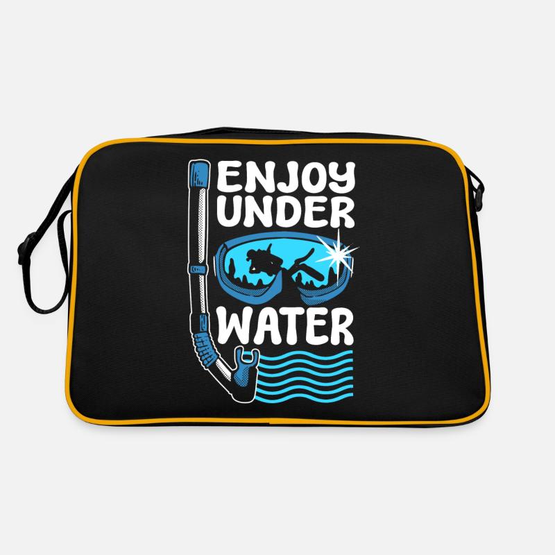Enjoy Under Water Snorkeling Scuba Diving Dive Retro Bag