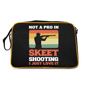 Pas un pro du tir au pigeon d’argile, je l’adore - Sac Retro - noir/or - Dos