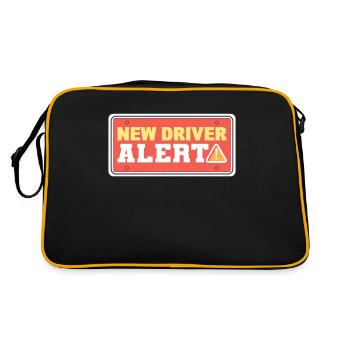 New Driver Alert New Driver License First Time - Retro Bag - black/gold - Back