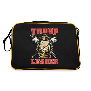 Boy Scout Funny Troop Leader - Retro Bag - black/gold - Back