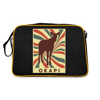 Okapi Retro Vintage - Retro Bag - black/gold - Back