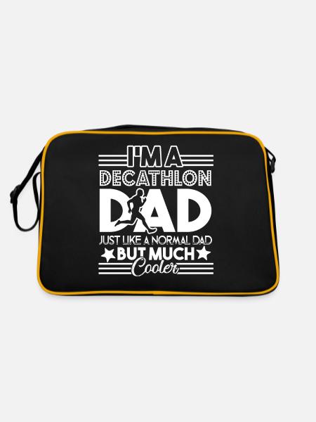 Decathlon Decathlon Dad Is Cooler - Retro Bag - black/gold - Back