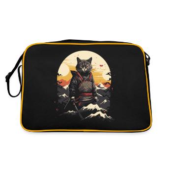 Jeu d’épée japonais Samurai Kitty - Sac Retro - noir/or - Dos