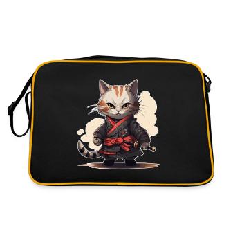 Jeu d’épée japonais Samurai Kitty - Sac Retro - noir/or - Dos