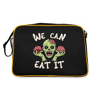 We Can Eat It Zombie Halloween Zombies - Retro Bag - black/gold - Back