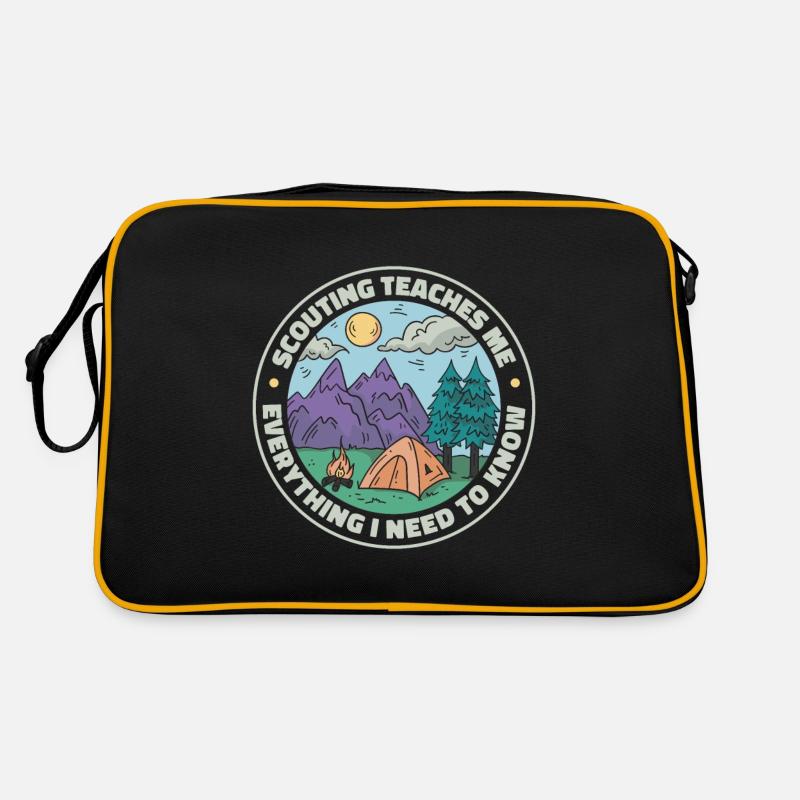 Scout - Retro Bag - black/gold