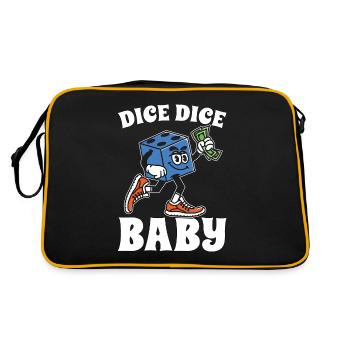 Bunco Dice Dice Baby Loves Party Game Bunco Lover - Sac Retro - noir/or - Dos