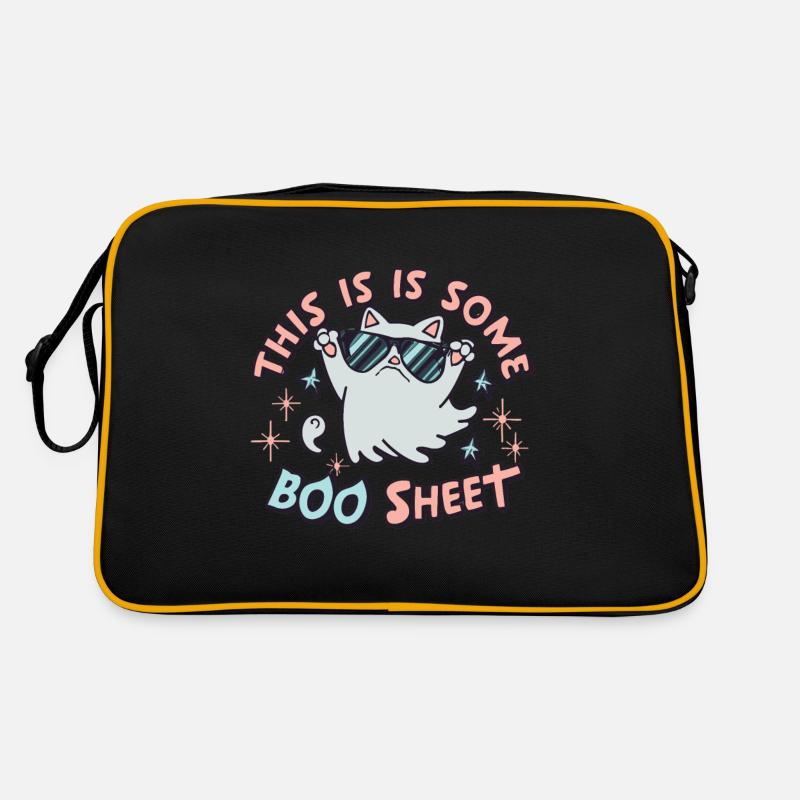 This Is Some Boo Sheet Katze Sonnenbrille Geist Retro Tasche