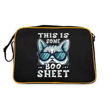 This Is Some Boo Sheet Cat Lunettes de soleil Fantôme - Sac Retro - noir/or - Dos