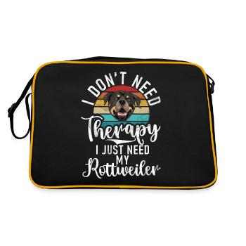 Cadeaux Rottweiler - Sac Retro - noir/or - Dos