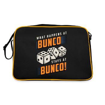 Bunco Que se passe-t-il au jeu Bunco Gambling Party Game - Sac Retro - noir/or - Dos