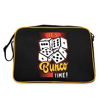 C’est Bunco Time Party Game Gambling Bunco Lover - Sac Retro - noir/or - Dos