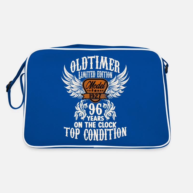 96 years oldtimer birthday rocker biker fan Retro Tasche