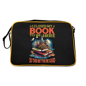 J’ai fermé mon livre Pour être ici 47 - Sac Retro - noir/or - Dos