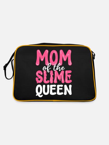 Mom Of The Slime Queen Slime Diy Liquid Lover - Retro Bag - black/gold - Back
