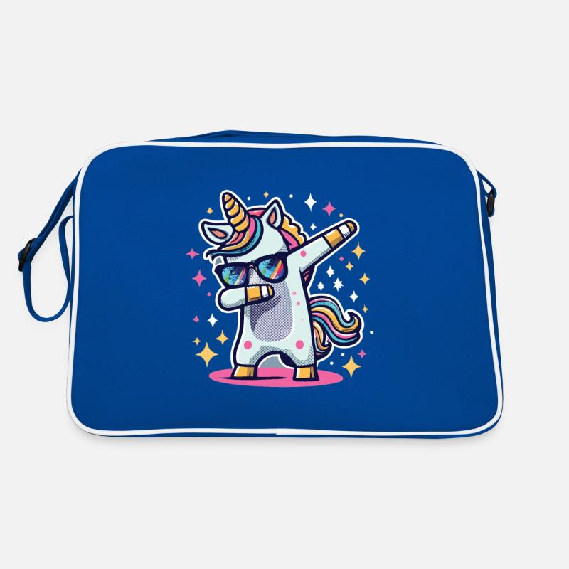 Dab Dabbing Unicorn Dabbendes Einhorn Tanz Retro Tasche