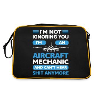 Je ne t’ignore pas, je suis un - Sac Retro - noir/or - Dos