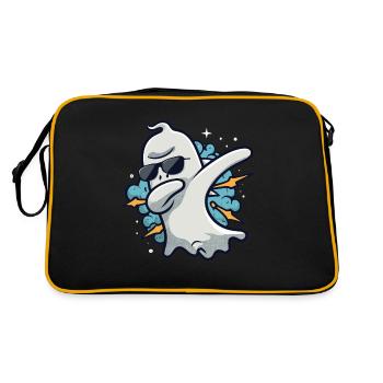Ghost Dabbing Halloween Dabbing Dab Ghost - Retro Bag - black/gold - Back