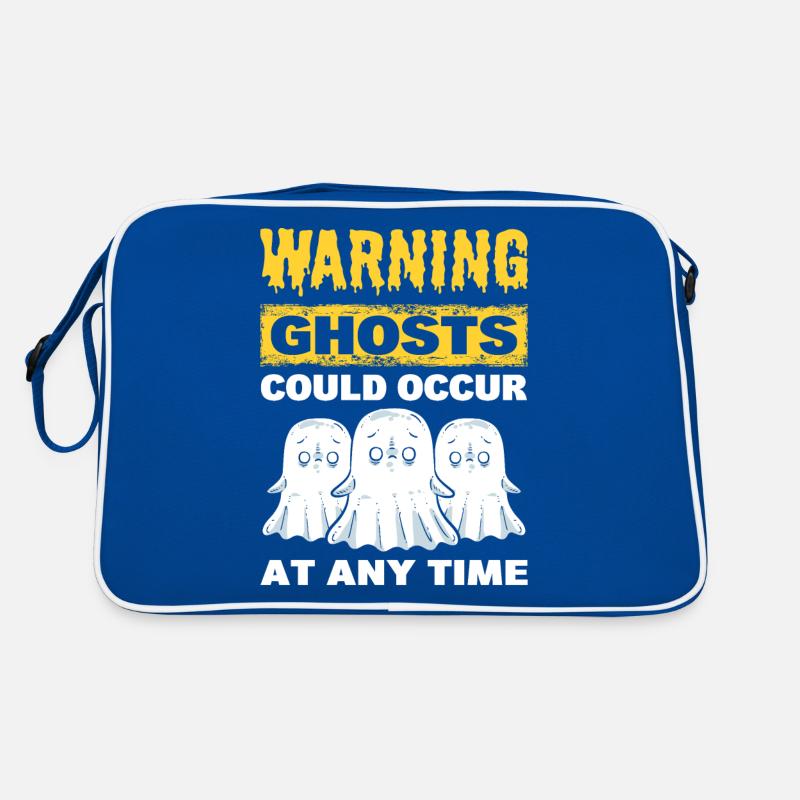 Warning Ghosts Could Occur At Any Time Ghost Retro Bag