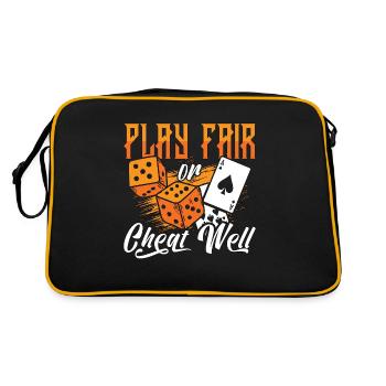 Poker Dice Play Fair Or Cheat Well Draw Poker - Sac Retro - noir/or - Dos