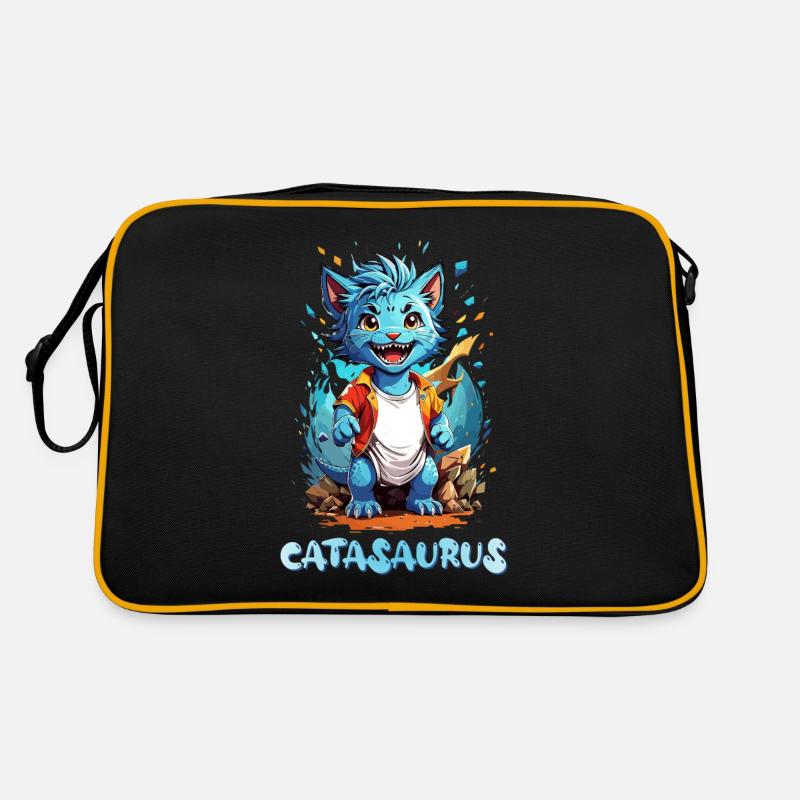 Catasaurus Chat Dinosaure Chibi Sac Retro