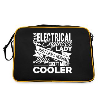 Electrical Engineer Im An Electrical Engineer Lady - Retro Bag - black/gold - Back