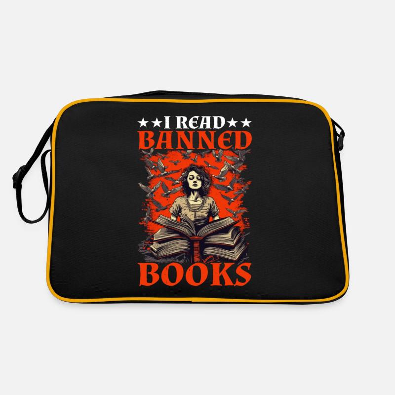 I Read Banned Books 62 Retro Tasche