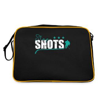Slap Shots Ice Hockey - Retro Bag - black/gold - Back