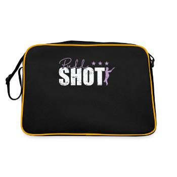 Pull Shot Cricket - Retro Bag - black/gold - Back