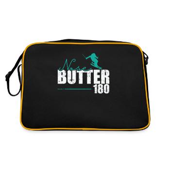 Nose Butter 180 Skifahren - Retro Tasche - Schwarz/Gold - Hinten