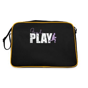 Foul Play Rugby - Retro Tasche - Schwarz/Gold - Hinten