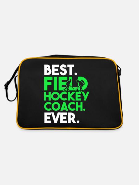 Field Hockey Best Field Hockey Coach Ever - Retro Bag - black/gold - Back