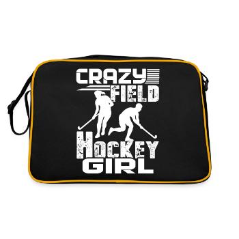 Field Hockey Crazy Field Hockey Girl - Retro Bag - black/gold - Back
