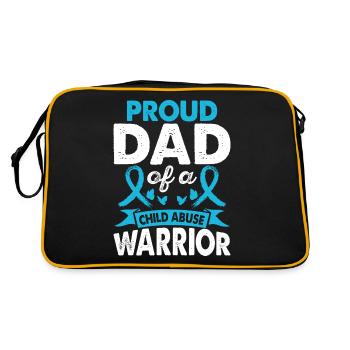Father of Child Abuse Warrior Month of the - Retro Bag - black/gold - Back