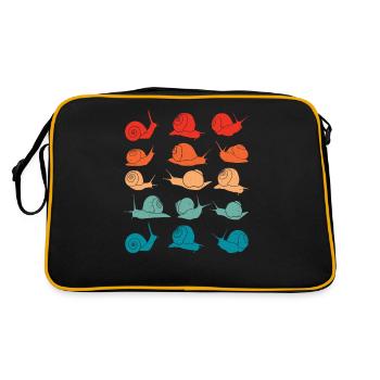 Snail lovers Types of snails owners - Retro Bag - black/gold - Back