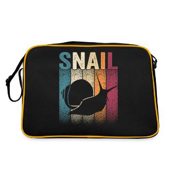 Snail Lover Retro Snail Owner Sluggish - Retro Bag - black/gold - Back