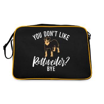 Cadeaux Rottweiler - Sac Retro - noir/or - Dos