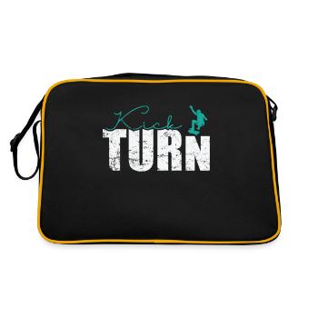 Kickturn Skateboard - Sac Retro - noir/or - Dos