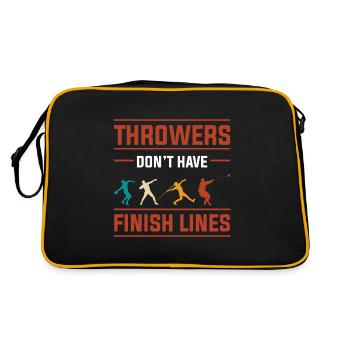 Athlétisme, Lancer du javelot, Lancer du marteau, Lancer du poids - Sac Retro - noir/or - Dos
