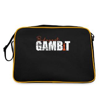 Budapest Gambit - Retro Bag - black/gold - Back
