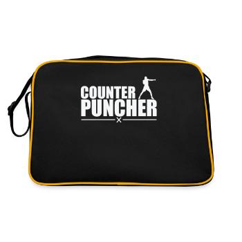 Counter Puncher Boxen - Retro Tasche - Schwarz/Gold - Hinten