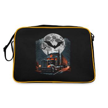 Creepy Halloween Semi Truck for Truck - Retro Bag - black/gold - Back
