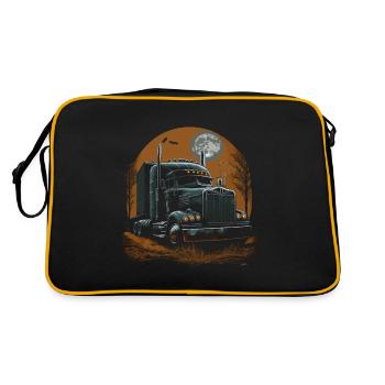 Creepy Halloween Semi Truck for Truck - Retro Bag - black/gold - Back