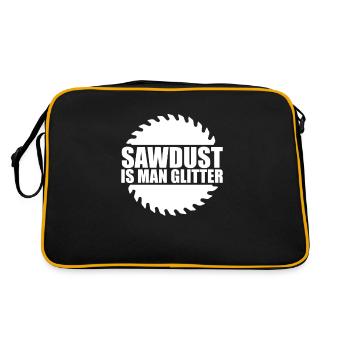 Sawdust Glitter – Pride of the Craftsman - Retro Bag - black/gold - Back