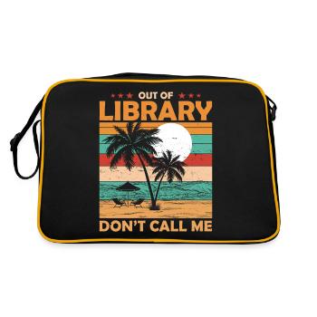 Librarian Librarian Pension Gift - Retro Bag - black/gold - Back