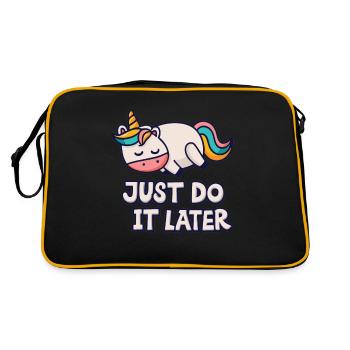 Unicorn Thick Unicorn Unicorn Chill Relax - Retro Bag - black/gold - Back