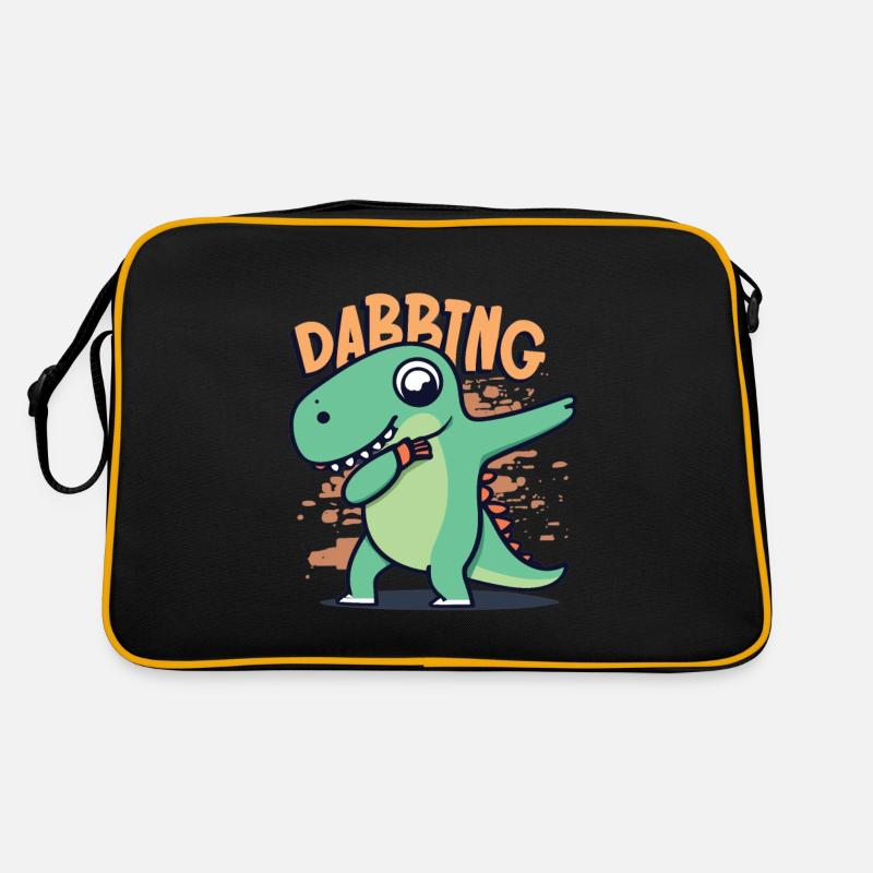 Dabbing Dinosaurier Trex Retro Tasche