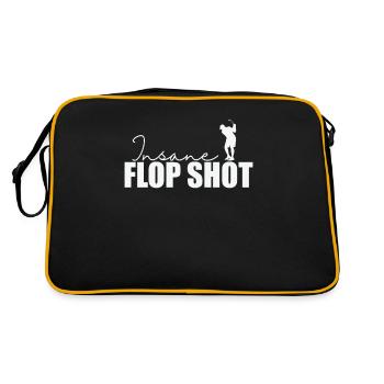 Insane Flop Shot Golf - Sac Retro - noir/or - Dos