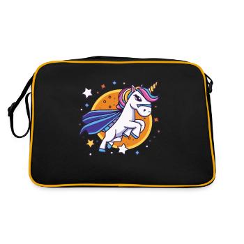 Licorne Super-héros Licornes Licorne Bébé Licorne - Sac Retro - noir/or - Dos